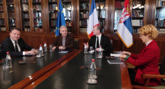 24 March 2023 The Chairman of the Committee on Kosovo-Metohija in meeting with the Member of the European Parliament 
